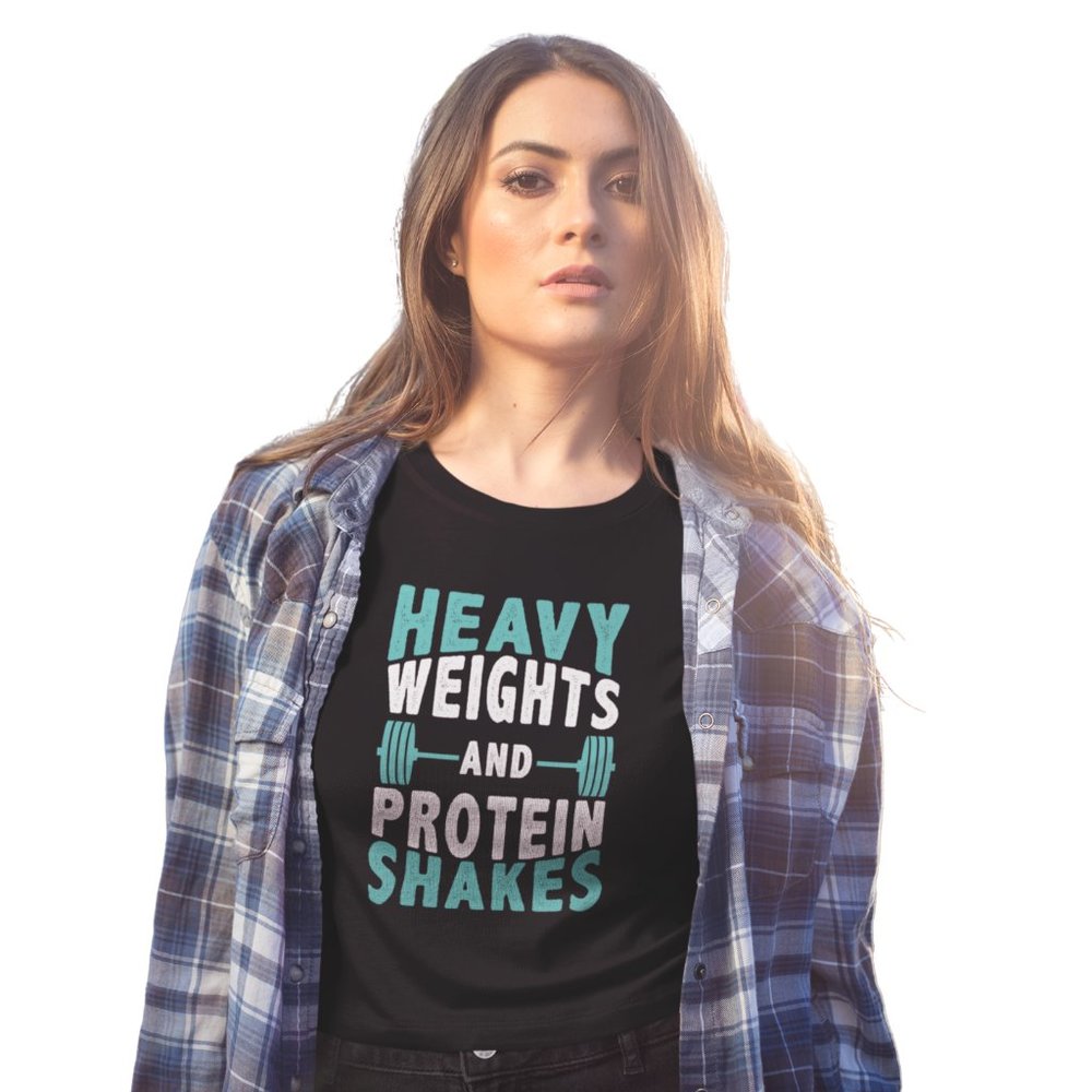 Heavy Weights and Protein Shakes Tee